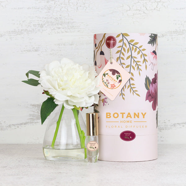 White Peony & Peony Mist  - Silk Flower Diffuser Gift Set