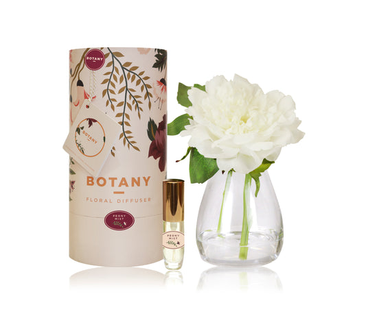 White Peony & Peony Mist  - Silk Flower Diffuser Gift Set