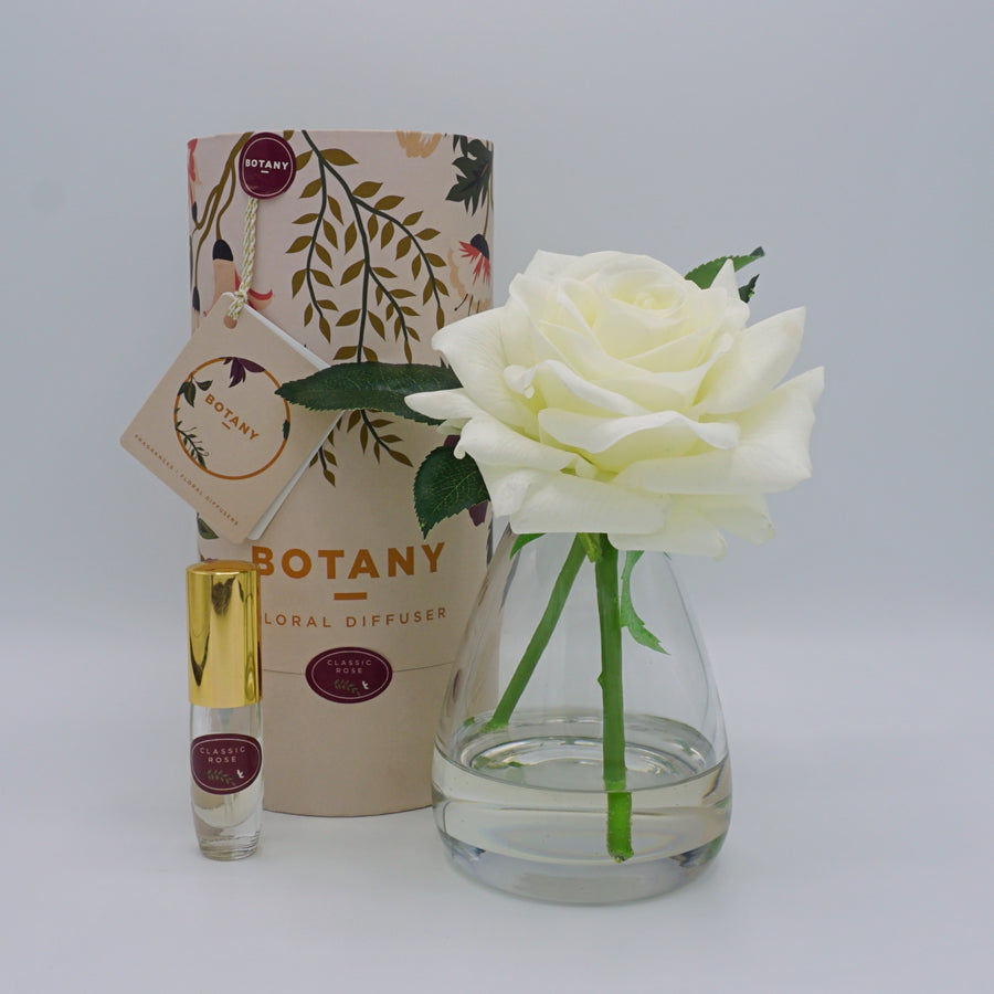 Cream Rose - Silk Flower Diffuser Gift Set