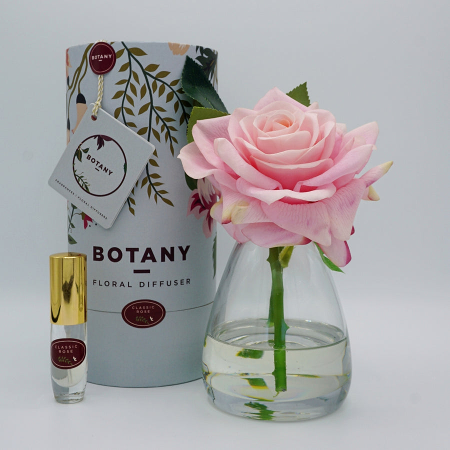 Pink Rose-  Silk Flower Diffuser Gift Set